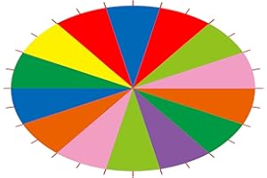 Rainbow Parachute, 3.6m 6m Play Parachute for Kids Rainbow Parachute Toy Multi Color Party Game Parachute for Kids Children O