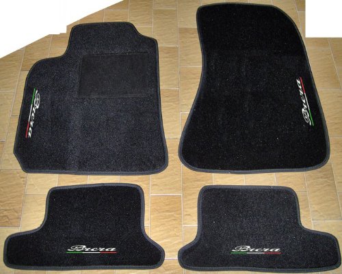 Tappetino Auto Sagomato Solo Lato Guida Per Fiat Qubo (2008-2025) - Moquette Nera Con Battitacco In Gomma | Made In Italy