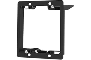 TNP Low Voltage Mounting Bracket - 2 Gang Low Voltage Box for Double Wall Plate, Old Work Drywall Gang Box, Telephone Wires, 