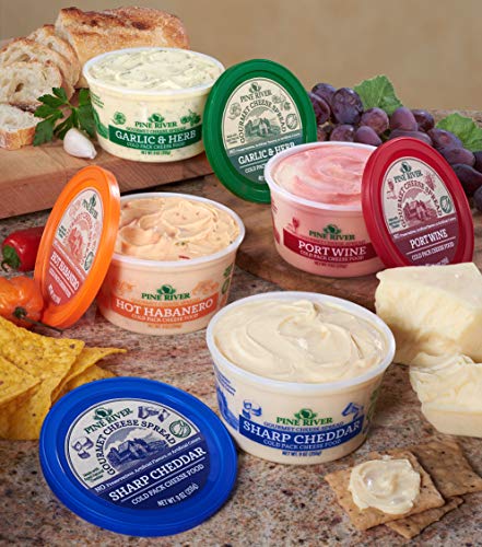 Pine River Natural Sharp Cheddar Cheese Spread 9oz (3 Tubs)