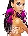 FASHMOROUS Pink Dangling Earrings Women Hot Pink Feather Earrings for Women with Leaf Shape Hook