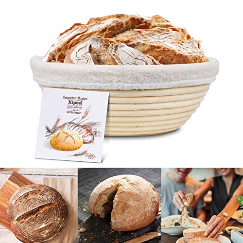 Xipeel Bread Proofing Baskets Set,9 Inch Round Baskets, Basket