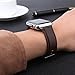 Apple Watch Band 42mm, Youkex Genuine Leather Strap Replacement Wristband with Black Stainless Steel Clasp for Apple Watch Series 3, Series 2, Series 1 Sport and Edition Women Men (Dark Brown, 42mm)