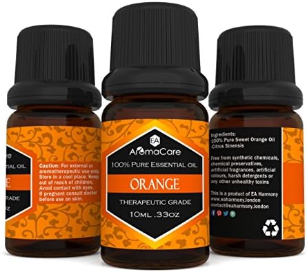 EA AromaCare - Orange Aromatherapy Essential Oil, Therapeutic Grade,100% Pure, (Citrus, 10ml)