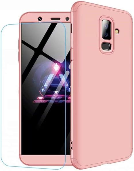 Funda Samsung Galaxy J4 2018 Ttimao PC Hard Case [Película de Cristal Templada] Anti-Shock Ultrafino 360 ° Caja Protección Tres en Uno Cubierta Protectora (Oro Rosa): Amazon.es: Electrónica