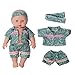 Jing Show Business Pack of 11 Fit for 12 Inches Alive Baby Doll Dresses Clothes for Girls Realistic American Doll with Hair Band Shoes