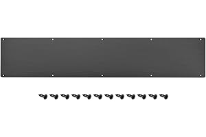 uxcell Door Kick Plates, 6 x 30 Inches Aluminum Kick Plate Door Plate for Exterior Front Door or Back Door, Avoid The Door fr