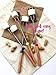 Premium Marshmallow Roasting Sticks 32-Inch Set of 8 Smores Skewers & Hot Dog with durable canvas carrying case and 8 cool bamboo kebab skewers. By Mallowmaker