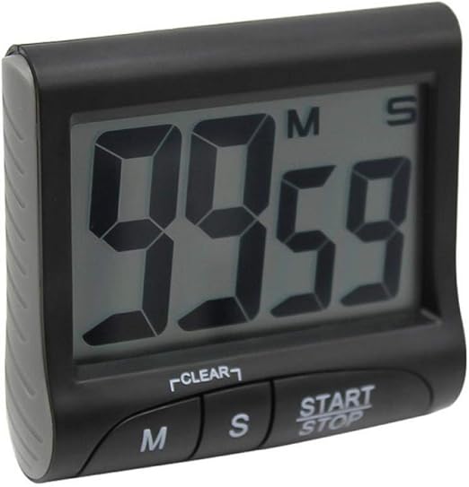 Temporizador de cocina portátil multifuncional con pantalla digital LCD