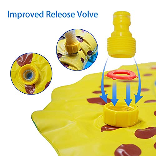 Bosun 【2019 New】 Splash Play Mat 68" Outdoor Water Play Sprinkle and Splash Play Mat Pad Toy for Children Infants Toddlers,Boys, Girls and Kids - Perfect Inflatable Outdoor Sprinkler pad