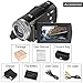 Camcorders, Besteker Portable HD Max 16.0 Megapixels 1280720P Digital Video Camcorder Camera DV 2.7 Inches TFT LCD Screen 16X Digital Zoom for Amateurs and Kids Gift (108-Black)