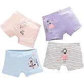Core Pretty Little Girls Cotton Boy Shorts – Soft Toddler Panties, Breathable Underpants & Undies for Baby Girls 4-5 Years Princess Boxer Briefs Underwear