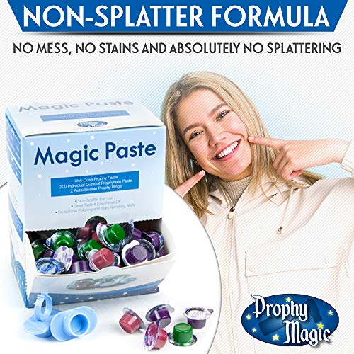 Flavored GlutenFree Prophy Paste by Prophy Magic, NonSplatter Formula