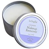 La Foglia Lavender Makeup Remover (Made In USA)100% Organic Lavender Makeup Removal and Face, Body Cream With Pure all Natural Ingredients - 6 Ounces