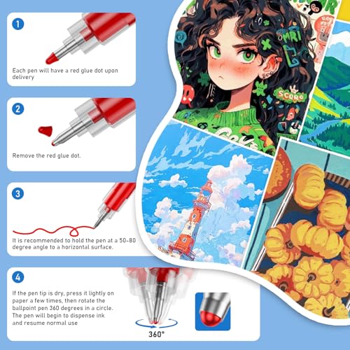 168 Colors Acrylic Gel Pens, Lainergie 1.0 mm Colored Gel Pen Set for Adult Coloring Books, Quick-Drying, Non-Bleed, High Coverage Upgrade Ink for Coloring Books, Journaling, Drawing & DIY Crafts