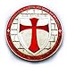 1 Ounce Knights Templar Cross Masonic Freemason Silver Coin + Case (LISTING O...
