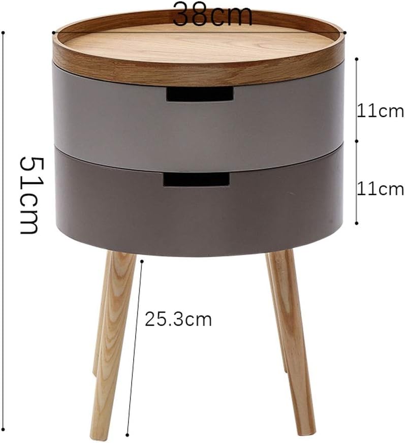 Amazon Com Zunruishop End Table Round Bedside Cabinet Nordic