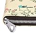 Womens RFID Blocking Wallet Classic Clutch Leather Long Wallet Card Holder Purse Handbag (flower)