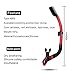 COPOZZ Diving Dry Top Snorkel with One-Way Purge Valve Silicone Mouthpiece for Scuba Diving Freediving