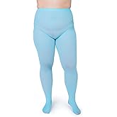 Silky Toes Plus Size Tights for Women | 60D Soft Opaque Comfort Fit Pantyhose | Black or Colored 1-2 pairs | 1X-8X