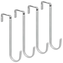 FYY Over The Door Hooks - 4 Pack Upgraded Long Door