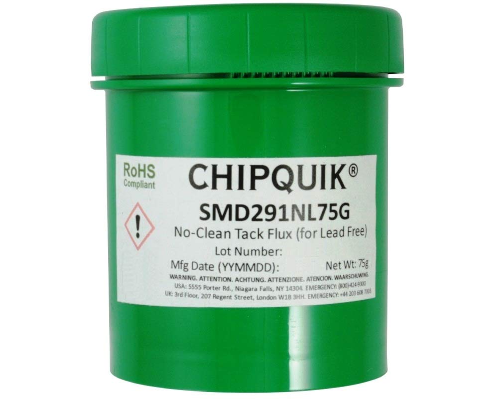 Tack Flux no Clean SMD291NL in 75 gram Jar