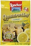 Loacker Quadratini Lemon Creme Wafer Cookie 8.82 oz. 1 Package