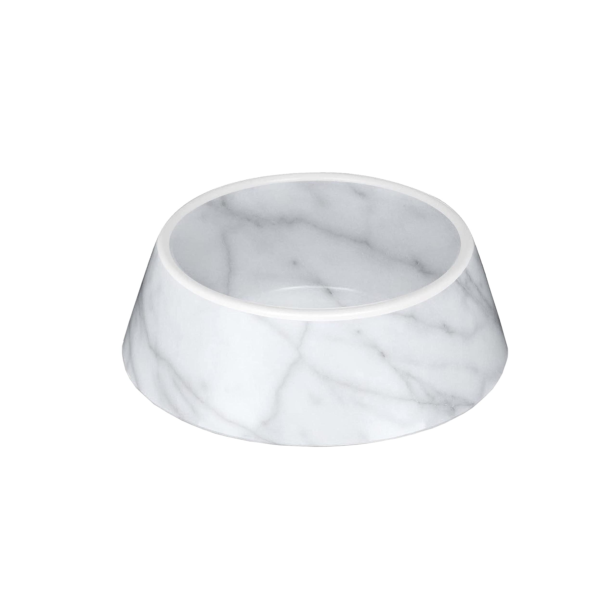 Auntie Morags Carrara Marble Medium Dog Pet Bowl