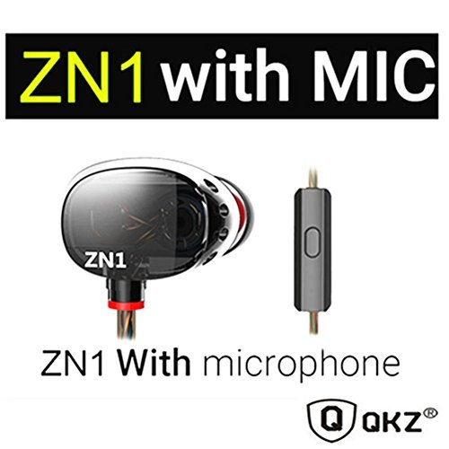 Qkz zn1 dual driver extra bass turbo wide sound field e…