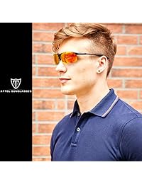ATTCL Gafas de sol deportivas polarizadas para hombre con marco de metal ultra ligero