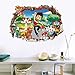 3D Paw Patrol Theme Peel & Stick Wall Decal, Dogs Decorative Unisex Wall Stickers for Children Bedroom, Nursery, Playroom Mural