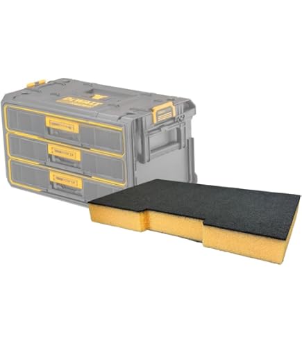 DeWalt Tough System 2.0 3-Drawer Chest - Heavy Duty Tool Storage With Smooth Slides
