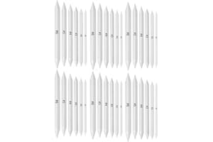 36 Pieces Artist paper Blending Stump and Tortillion Art Blenders 6 sizes for Student Sketch Drawing