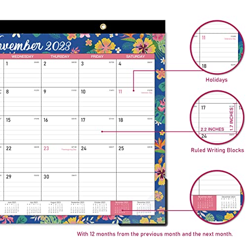 2023 Desk Calendar 12 Monthly Large Desk / Wall Calendar 2023, Jan 2023 Dec 2023, 12'' x 17