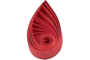 ODETOJOY Quilling Strips 5mm Paper Quilling Set 120pcs Strips 52CM Solid Color Origami Paper DIY Hand Crafts Quilling Paper Strips (Red)
