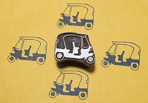 Tuk Tuk Wooden Block Stamp