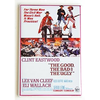 The Good the Bad and the Ugly Movie Poster Fridge Magnet (2 x 3 inches)