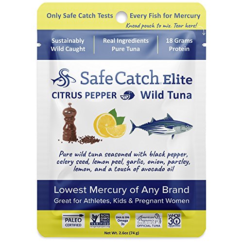 Safe Catch Elite Lowest Mercury WildCaught Tuna Pouch Citrus Pepper