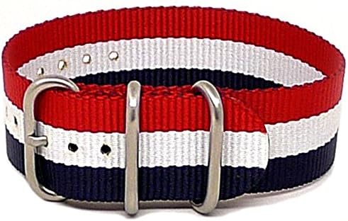 Da LucaBallistic Nylon Military 1 Piece Watch Strap (Matte Buckle) 18mm 20mm 22mm 24mm 26mm