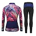 Aipeilai Women's Cycle Jersey Long Sleeve Road Bike Mountain Riding Wear Full Zip Autumn Winter