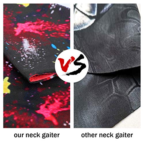 WERFORU Halstuch Für Herren, Gedruckt Kopftuch Schlauchtuch Balaclava Sport Kopfbedeckung Stirnband Gesicht Bandana Hals Sturmhaube zum Radfahren Angeln Laufen Outdoor Kopftuch UV Widerstand