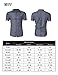 KUULEE Men's Button Down Jean Shirts Denim Work Shirt Slim Fit Dress Shirts Spring Shirt for Men