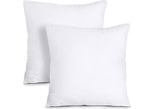 Utopia Bedding Throw Pillows Insert (Pack of 2, White) - 18 x 18 Inches Bed and Couch Pillows - Indoor Decorative Pillows