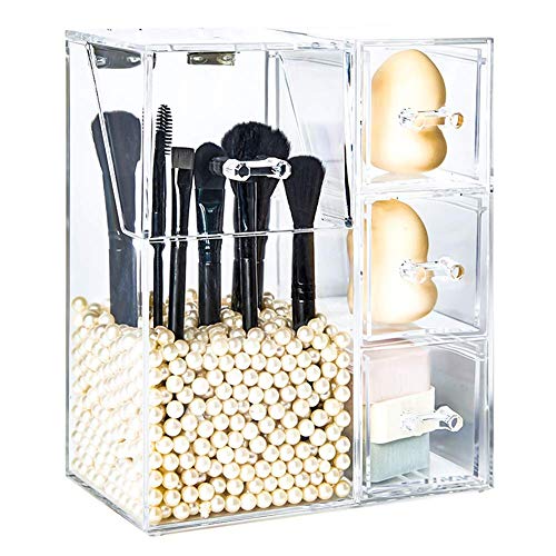 Vivi&StitchMake up Brush Holder, Premium Clear Acrylic Makeup