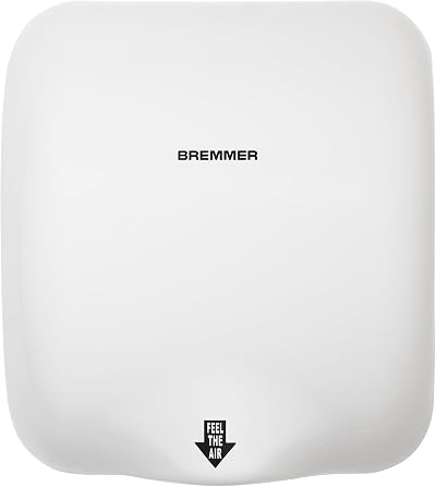 Bremmer Turbo Hand Dryer High Velocity Eco Friendly White High Speed