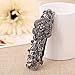 IPINK Gray Tone Metal French Clip Flower Design Hair Clip Barrette