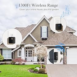 Wireless Doorbells for Home with 2 Plug-In