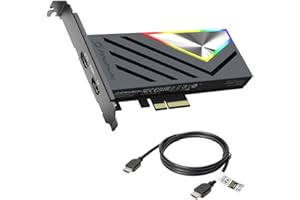 AVerMedia HDMI 2.1 Internal PCIe Capture Card for Streaming and Recording 4K60 with Ultra-Low Latency on PS5, PS4 Pro, Xbox S