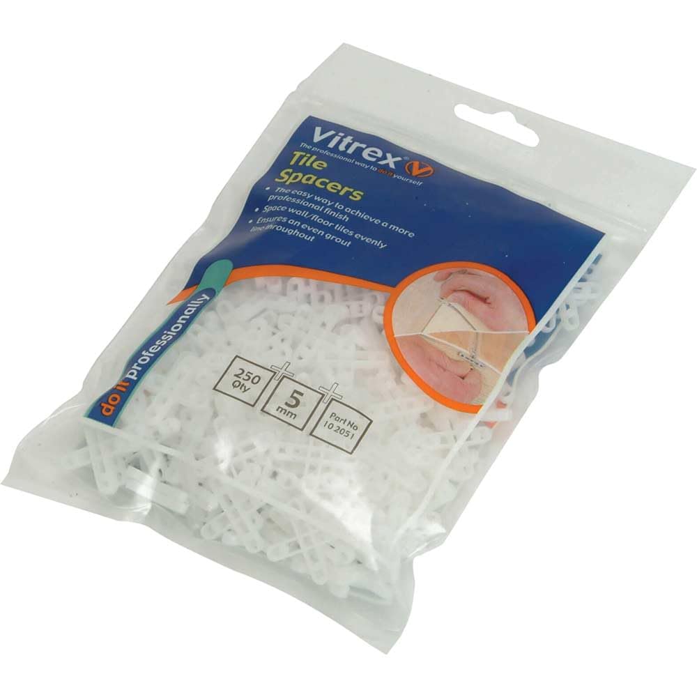 Vitrex 10 2051 Floor Tile Spacers 5.00mm (Pack of 250)