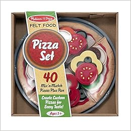 melissa & doug felt food pizza set